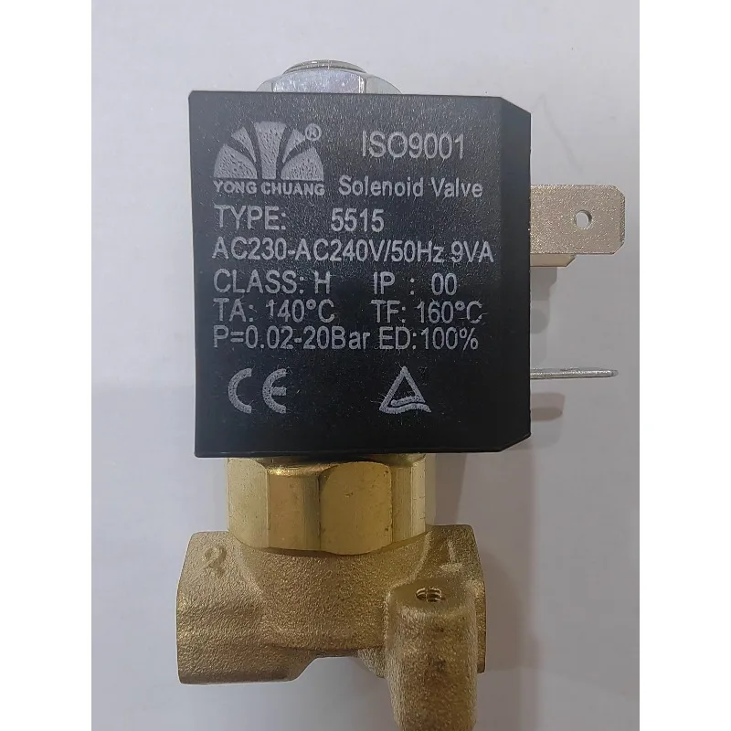 5515-08 Miniature direct acting solenoid valve straight brass zero leakage DC