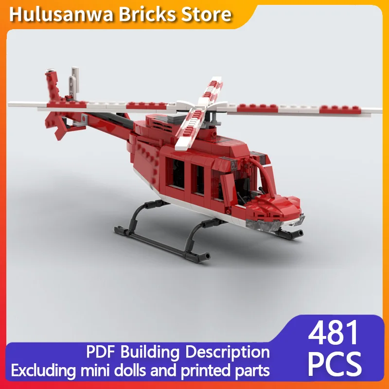 

407, модель военного вертолета MOC, строительные кирпичи, военное оборудование, модульная технология, подарки, праздник, сборка, детские игрушки, костюм