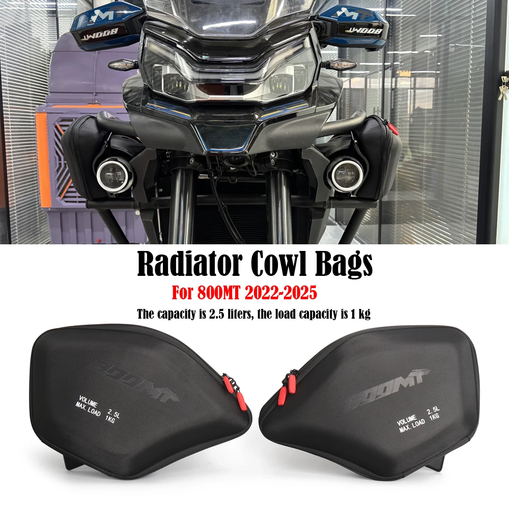 

Motorcycle Accessories Radiator Cowl Bag Side Fairing Tool Storage Bags For CFMOTO 800MT For CF Moto 800 MT MT 800 2022-2025