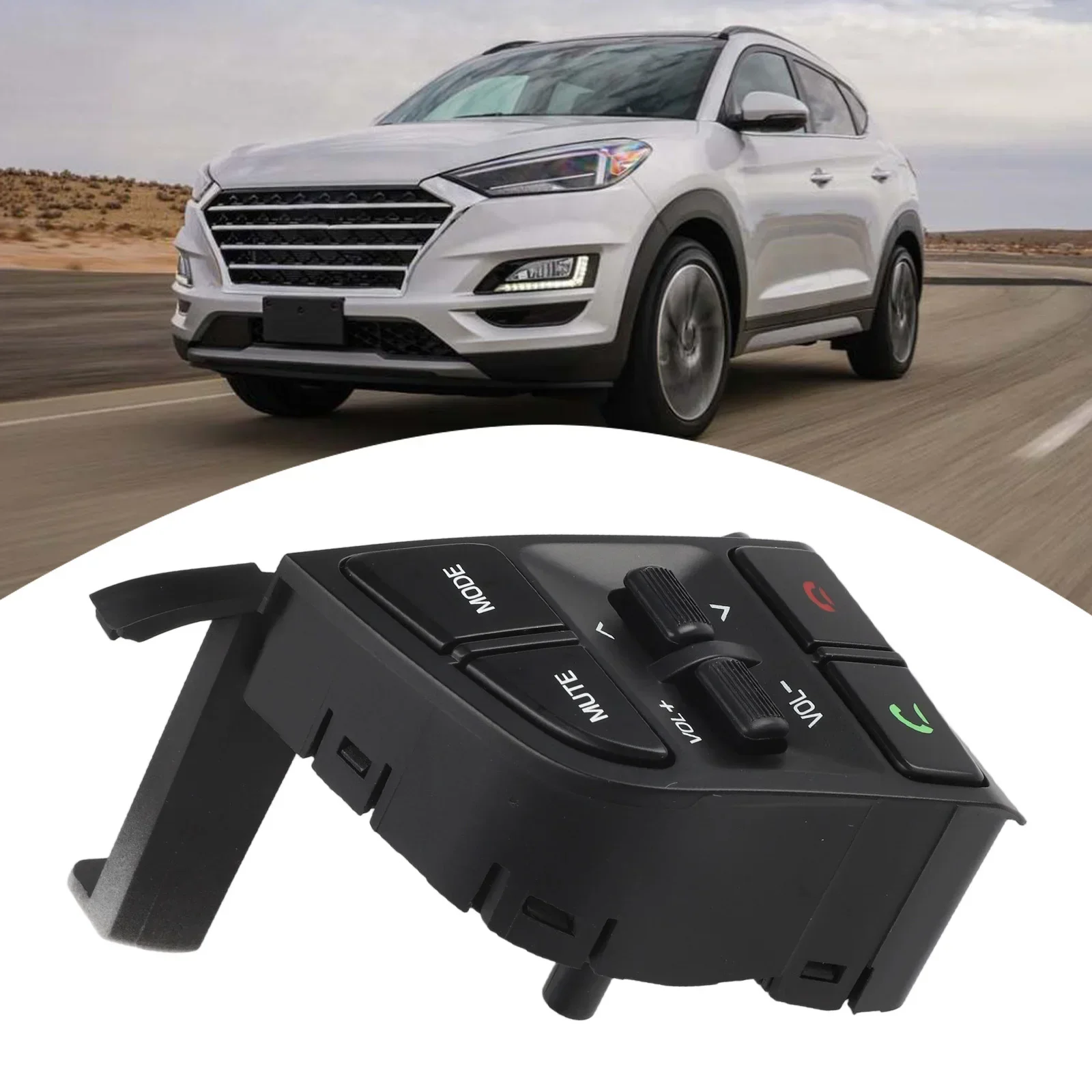 

Car Interior Upgrade Steering Wheel Control Switch High Universality Fitment Made Of ABS Material Aftermarket Steering Switch