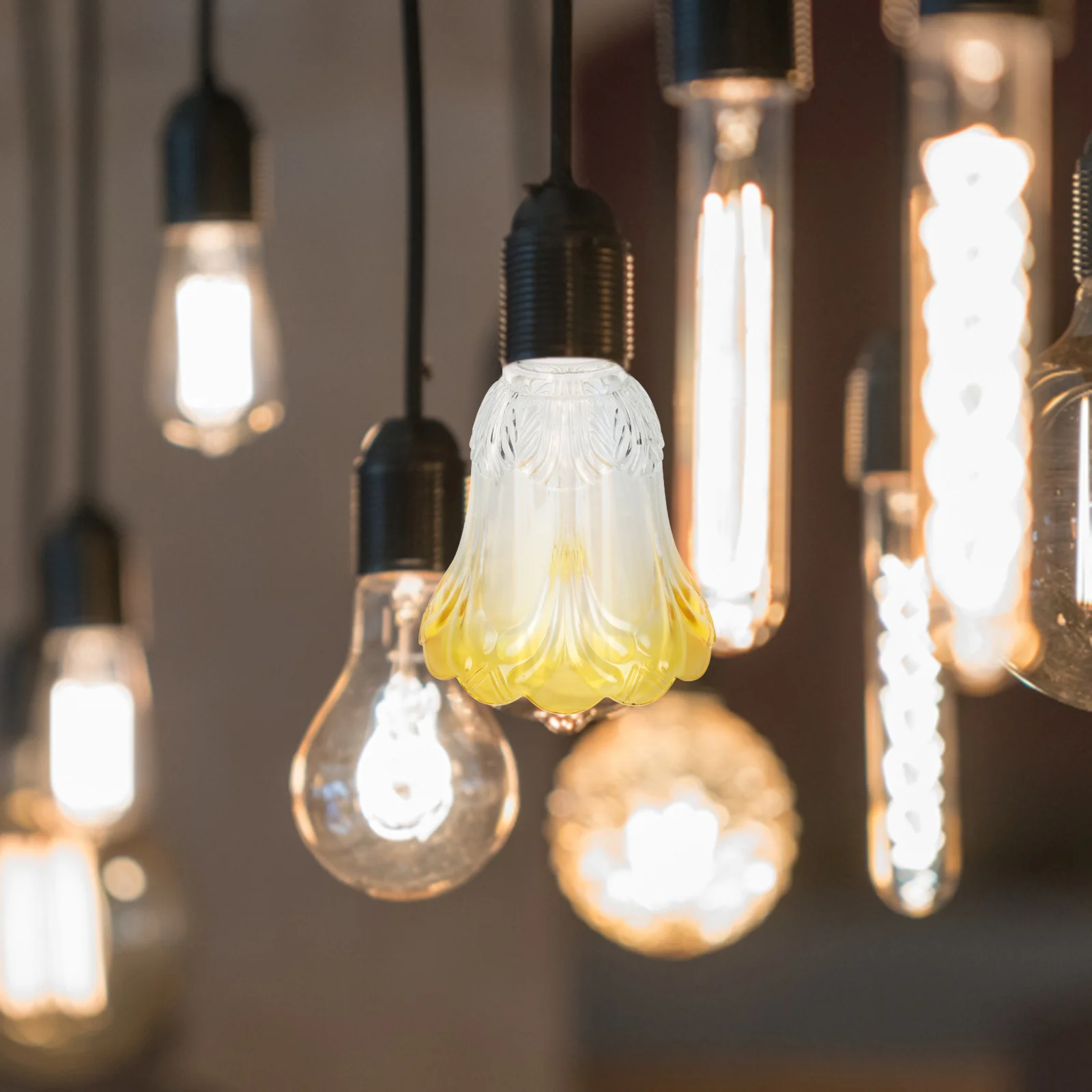 

Glass Lampshade Modern Design Frosted Glass Light Cover Easy to Use Ceiling Fan Globe Replacement Small Lamp Shades