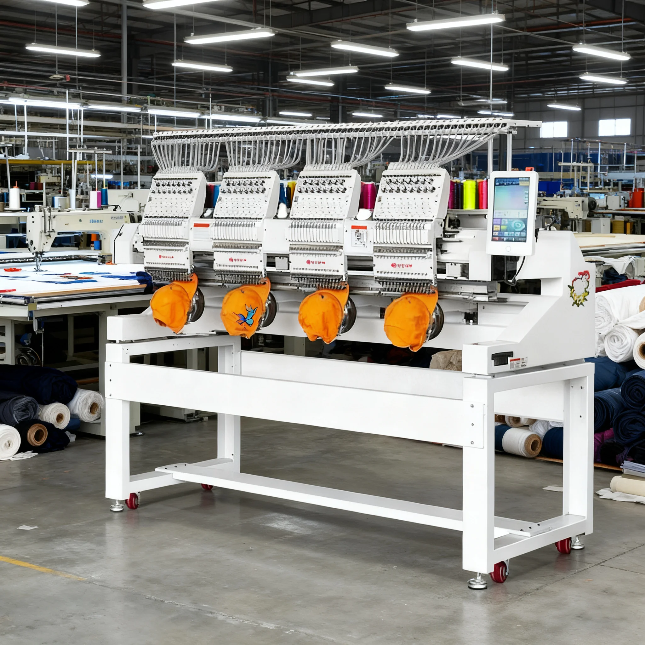 Professional High Speed 15 s 4Head Embroidery Machine Mysew Mjs1204 Automatic and Convenient for Sale