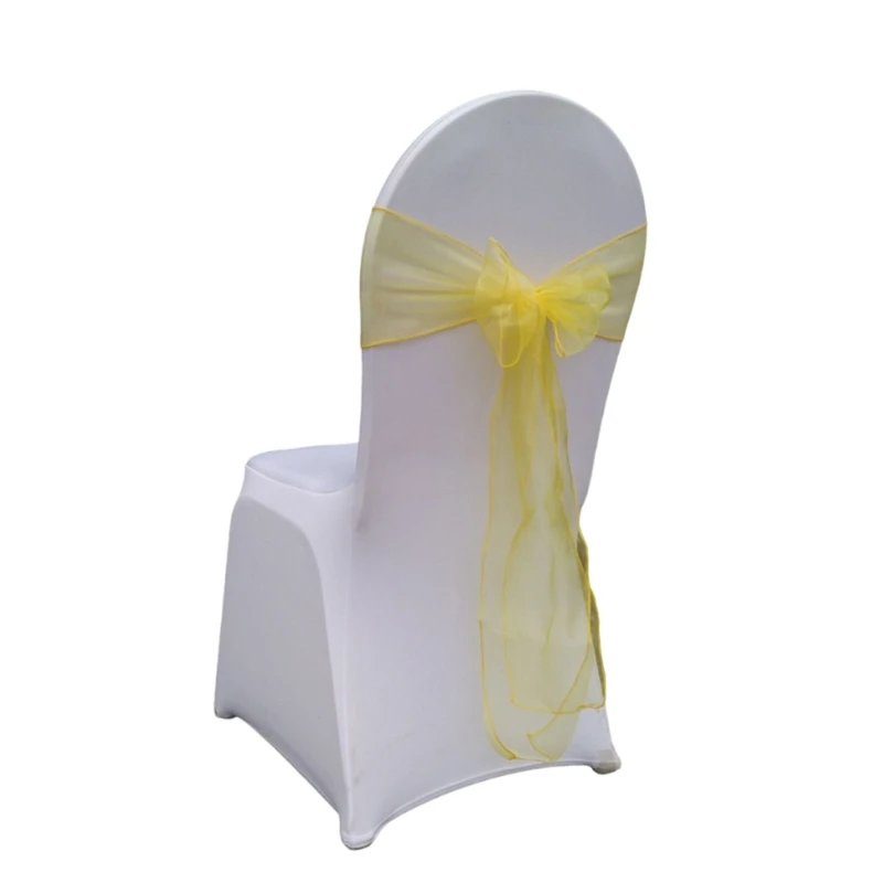 Wedding Chair Bows Chair Back Decors Perfect Addition to Wedding Party Banques Decors 10PCS Chair Sashes