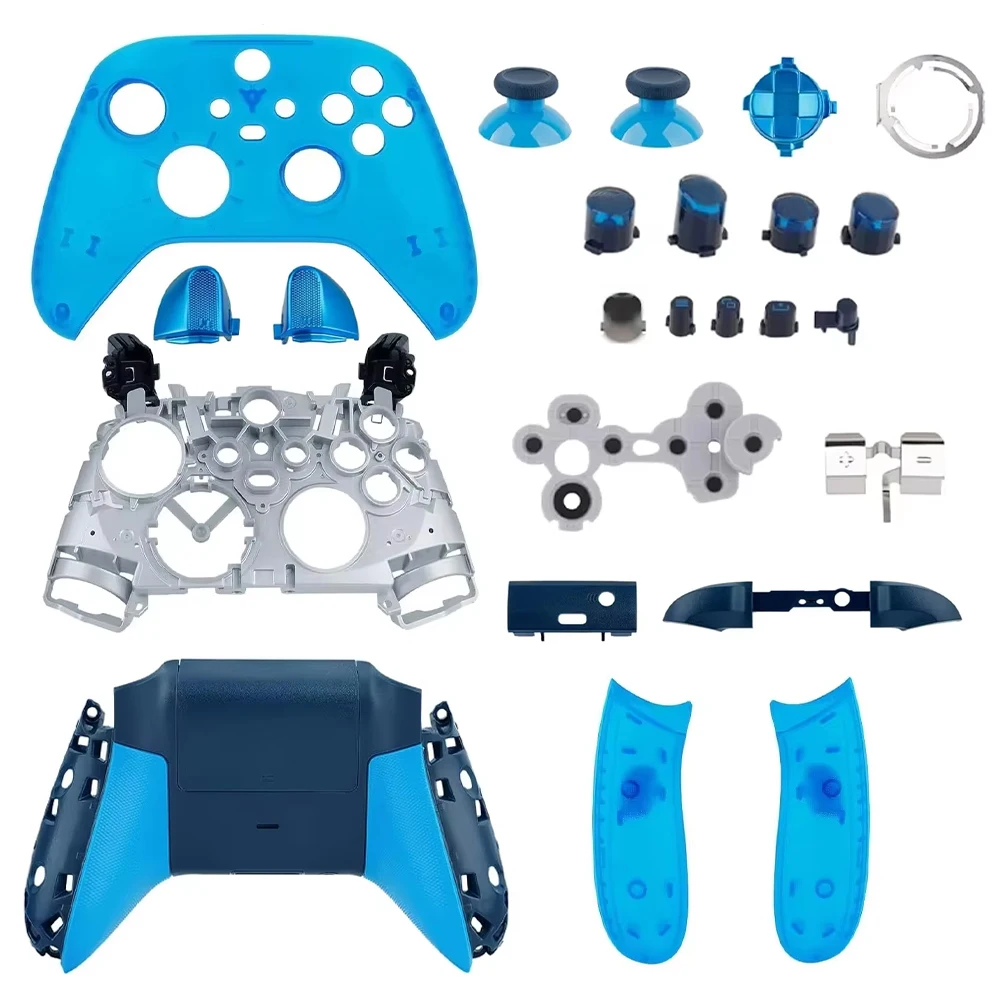 For Xbox Series X/S Controller Wireless Full Replacement Shell Kit Front Back Housing Cover Buttons Thumbsticks DIY Mod Kit