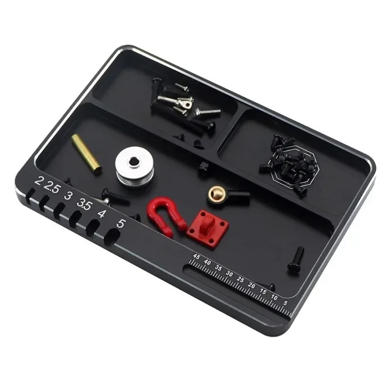 

Magnetic Screw Tray Plate Aluminum Alloy Magnetic Pad For Car Boat Drone Rc Crawler Model Repair Tools Mobile Repair Screw Mat