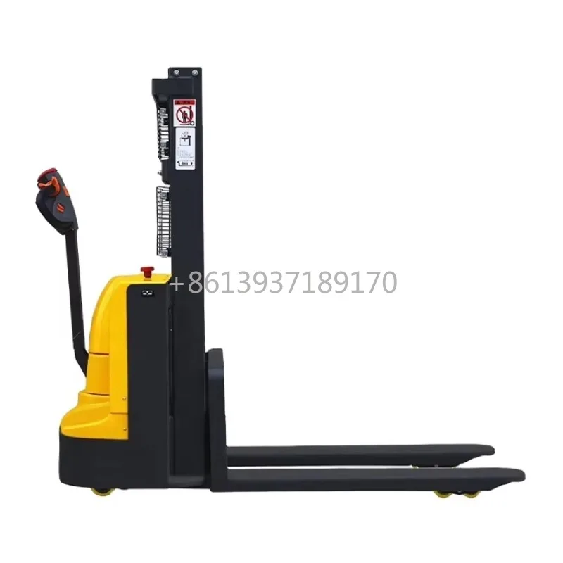 

Stacker 1.6m 2.5m 3m 1000kg 1200kg1500kg Load Hydraulic Walkie Electric Straddle Stacker Forklift