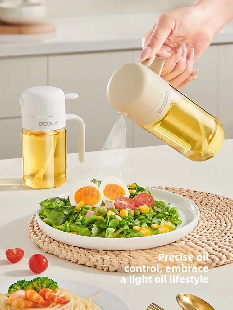 

Food ade Oil Spray Bottle Leak Proof Kitchen Air Fryer Oil Sprayer ormly Fogging High Borosilie Glass Storage Jar