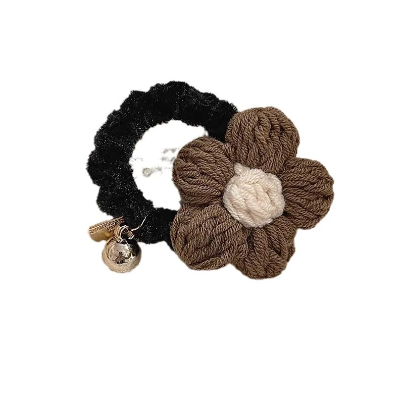 زغب الشنيل للخريف والشتاء لا توجد آثار ولا تؤذي الشعر، رباط شعر خط الهاتف، حبل رأس بسيط بشريط مطاطي