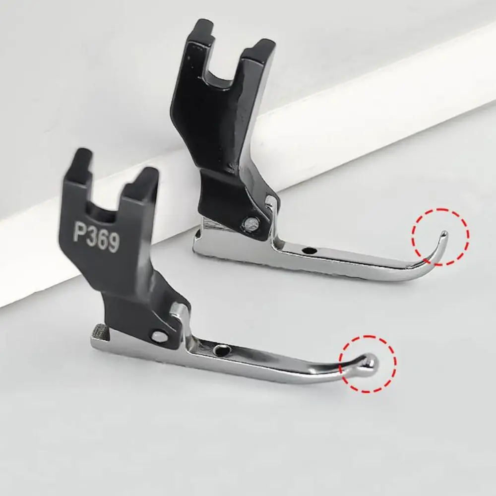 Prensatelas especial de lentejuelas P369, máquina de coser duradera de acero, prensatelas fijo sin cuentas, prensatelas estrechas