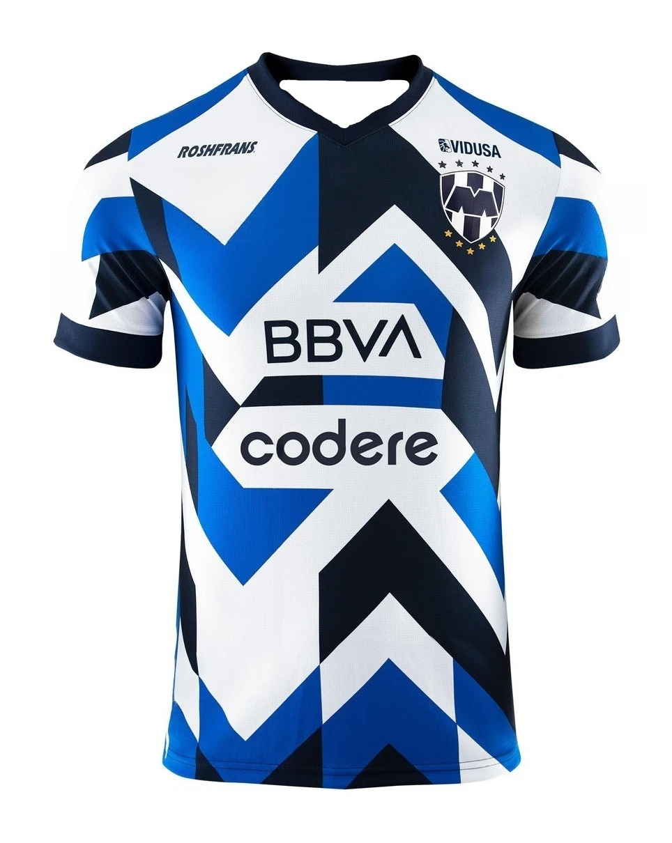 تيشيرتات كرة القدم للرجال والنساء من مونتيري، قمصان رياضية كاجوال، تدريب رياضي خارجي، سريع الجفاف وجيد التهوية