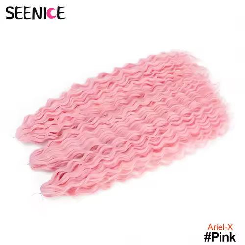 Ariel Curl Hair Water Wave Twist Crochet Hair Synthetic Crochet Braids Ombre Blonde Afro Curls Deep Wave Braiding Hair Extension - Image 18