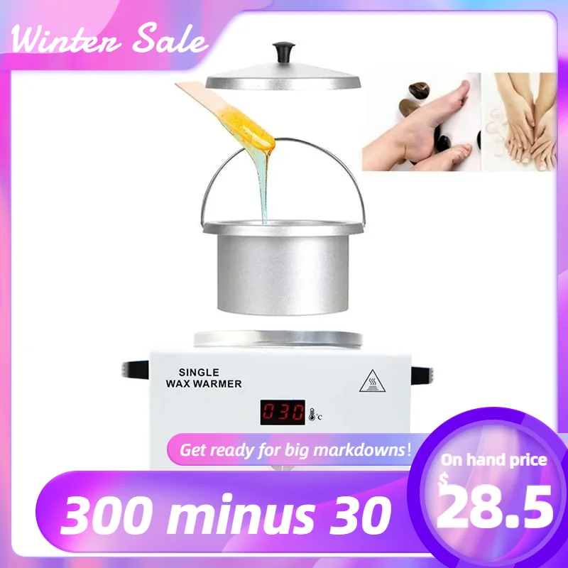 Display Wax Warmer Electronic Heater Tool Adjustable Temperature Facial Skin SPA Equipment Paraffin Hot Hair Removal