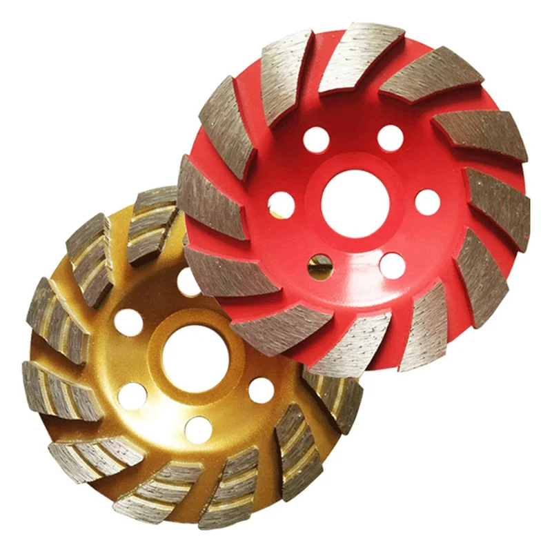 

2 Pieces of Diamond Angle Grinder Grinding Disc 100mm Cement Stone Concrete Bowl Grinding Disc Cutting Tool