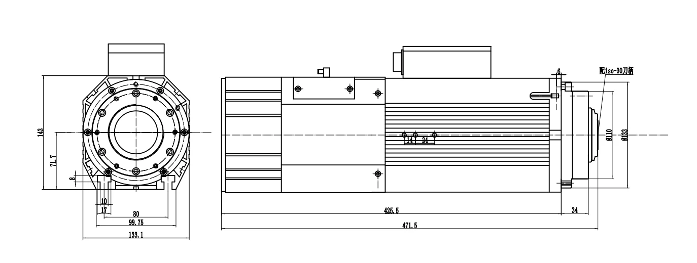 

Лидер продаж, 24000 об/мин, Holry ATC, 9 кВт, ISO30, двигатель шпинделя с воздушным охлаждением, шпиндель с ЧПУ Atc для деревообработки, рабочий фрезерный станок