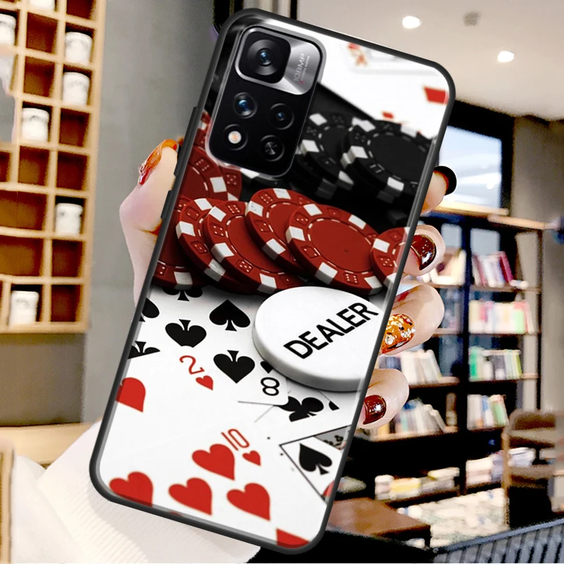 Dices Poker Casino Case For Xiaomi Redmi Note 12 11 10 9 8 Pro Note 12S 11S 10S 9S Cover For Redmi 9 10 12 C