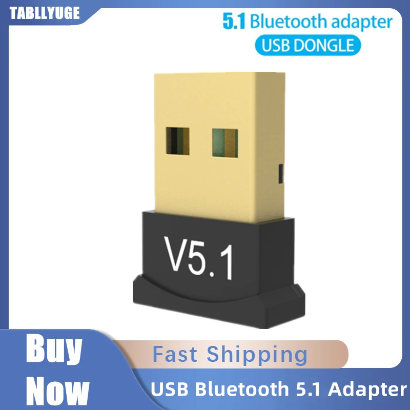 

Mini USB Bluetooth 5.1 Dongle Adapter for PC Laptop Mouse Keyboard Tablet Phone Printer Game Speaker Wireless Transmit Receiver