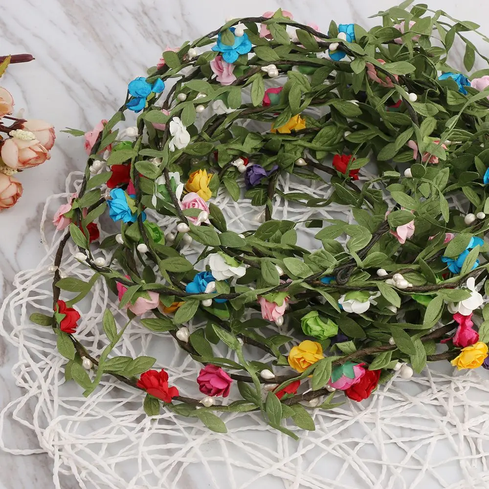 Cute Flower Bride Bohemian Headbands Bridesmaid Garland Headdress