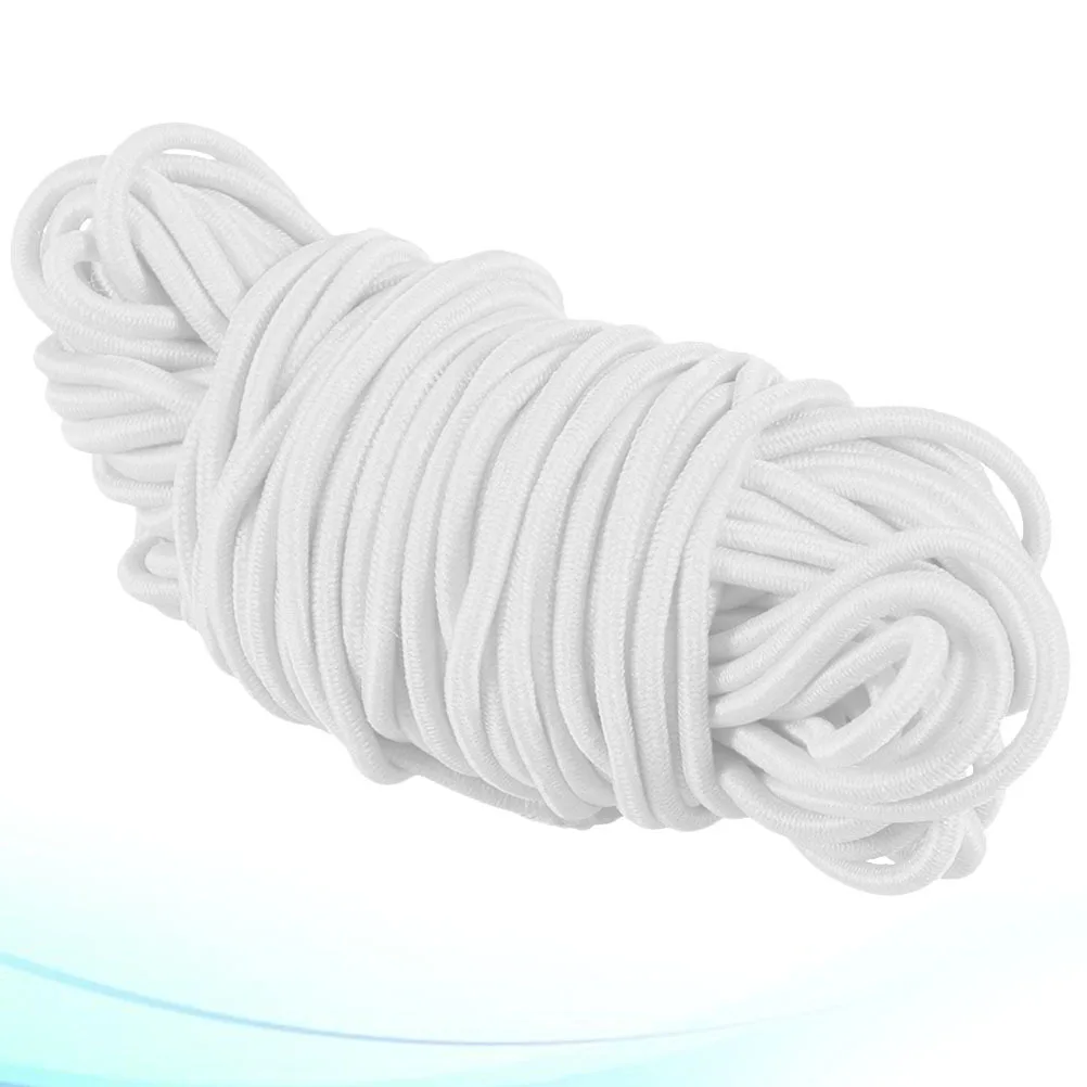 

White Round Elastic Band 2.5mm for DIY Crafts Mask Making Book Binding Packaging Ribbon Strap Elastic Band Round String