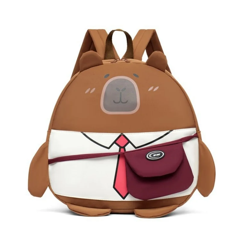 Nueva mochila Kawaii Capybara Oxford 3D, bolso cruzado Capibala divertido de dibujos animados versátil para estudiantes, bolso de viaje de gran capacidad