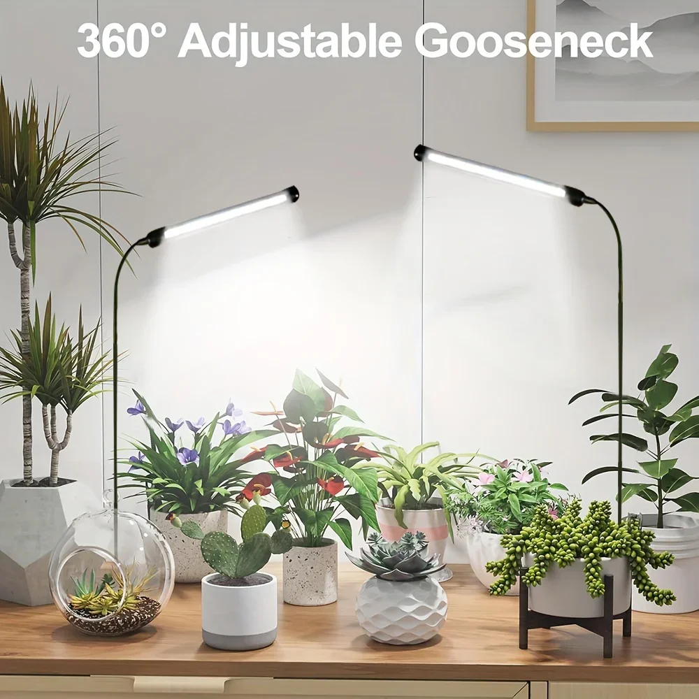 

1/2pcs of Single Tube Floor-mounted Plant Lights with 4/8/12H Timer Memory Function and Flexible Rotation Capability