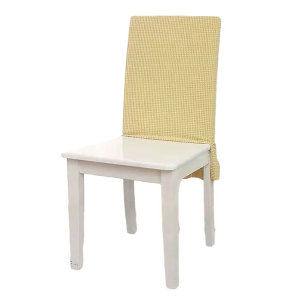 1pcs Chair Back Cover Simple Hotel Restaurant Chair Back Cover Home Textile Polar- Fleece Home Decoration Chair Backrest Cover