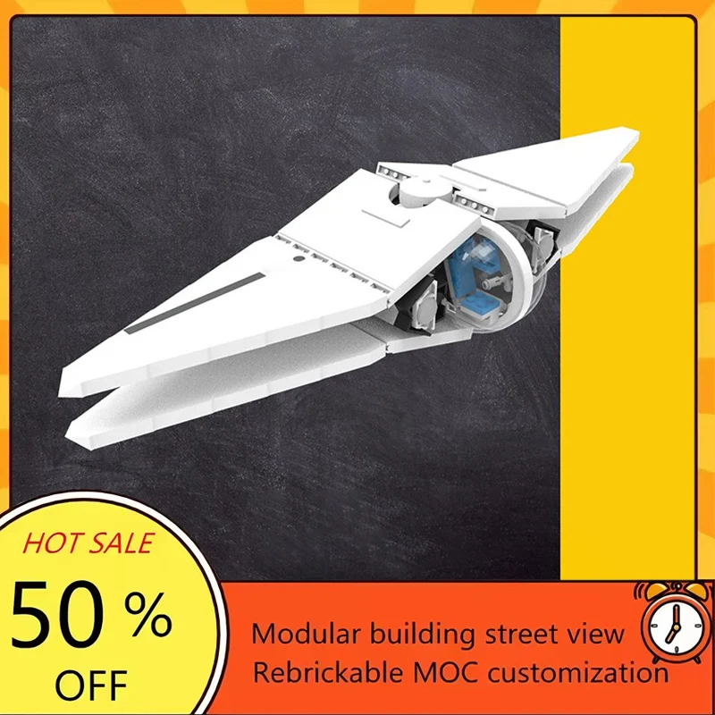 

Набор для сборки космического корабля из 562 деталей: популярная модель из фильма «Звездные войны», модульный конструктор, технологичный подарок, праздничный набор для детей