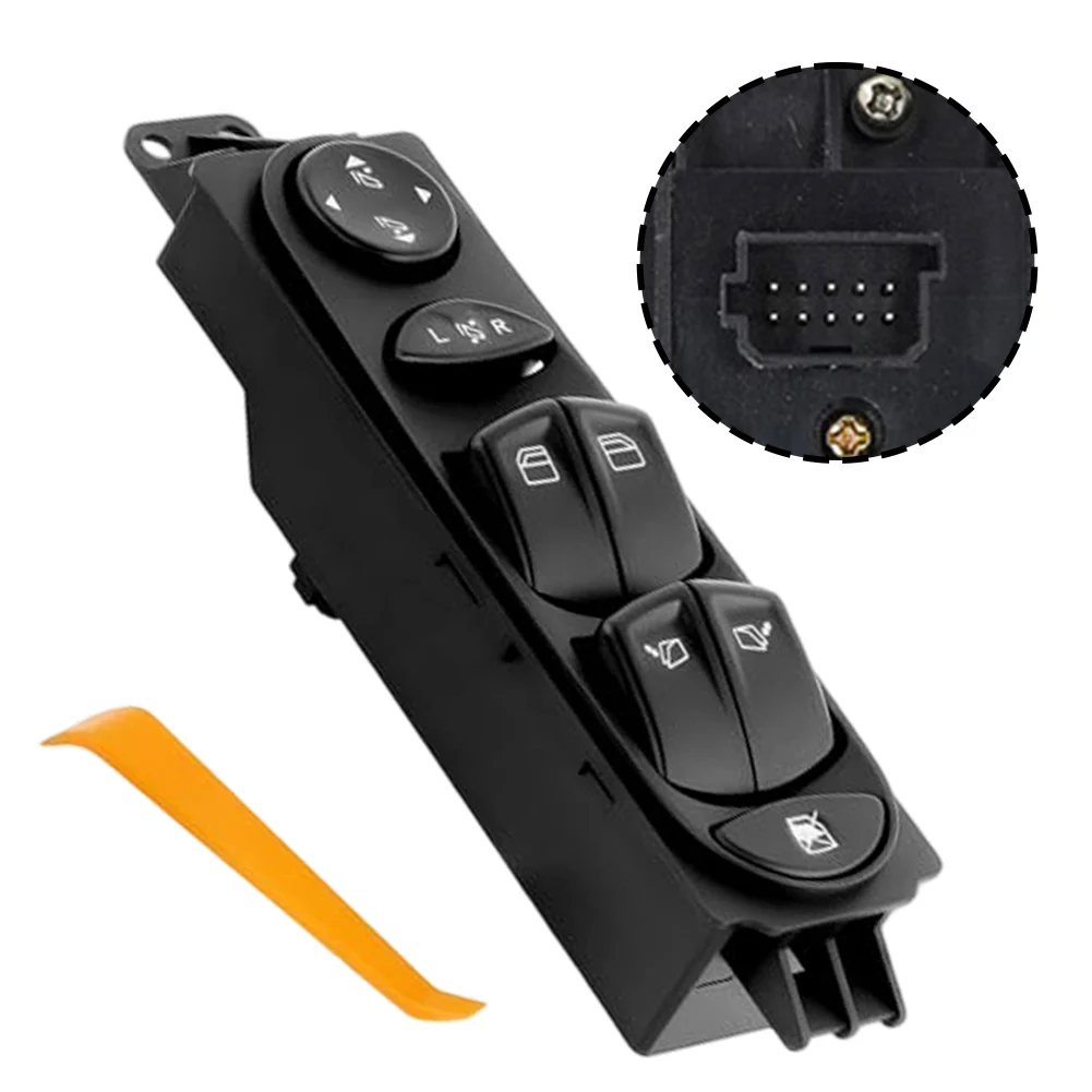 Front Left Switch Electric Window Switch Waterproof And Shockproof High-molecular-weight ABS For Mercedes W639 Vito