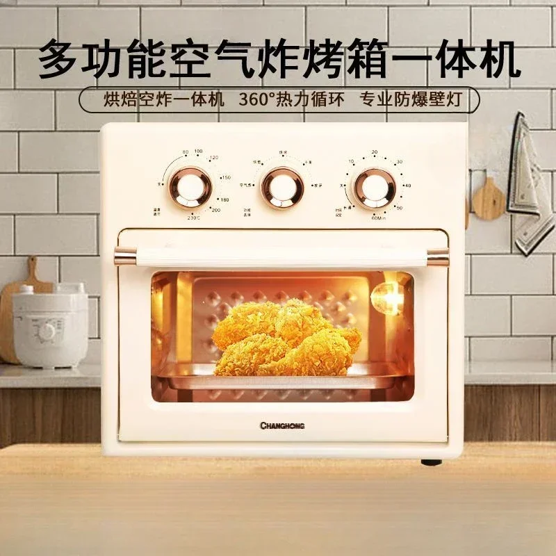 รุ่นมินิเตาอบทอดอากาศเดสก์ท็อปใหม่การไหลเวียนของอากาศร้อนอุณหภูมิคงที่สํานักงานอบสามในหนึ่งเดียวทําอาหารอบแห้ง