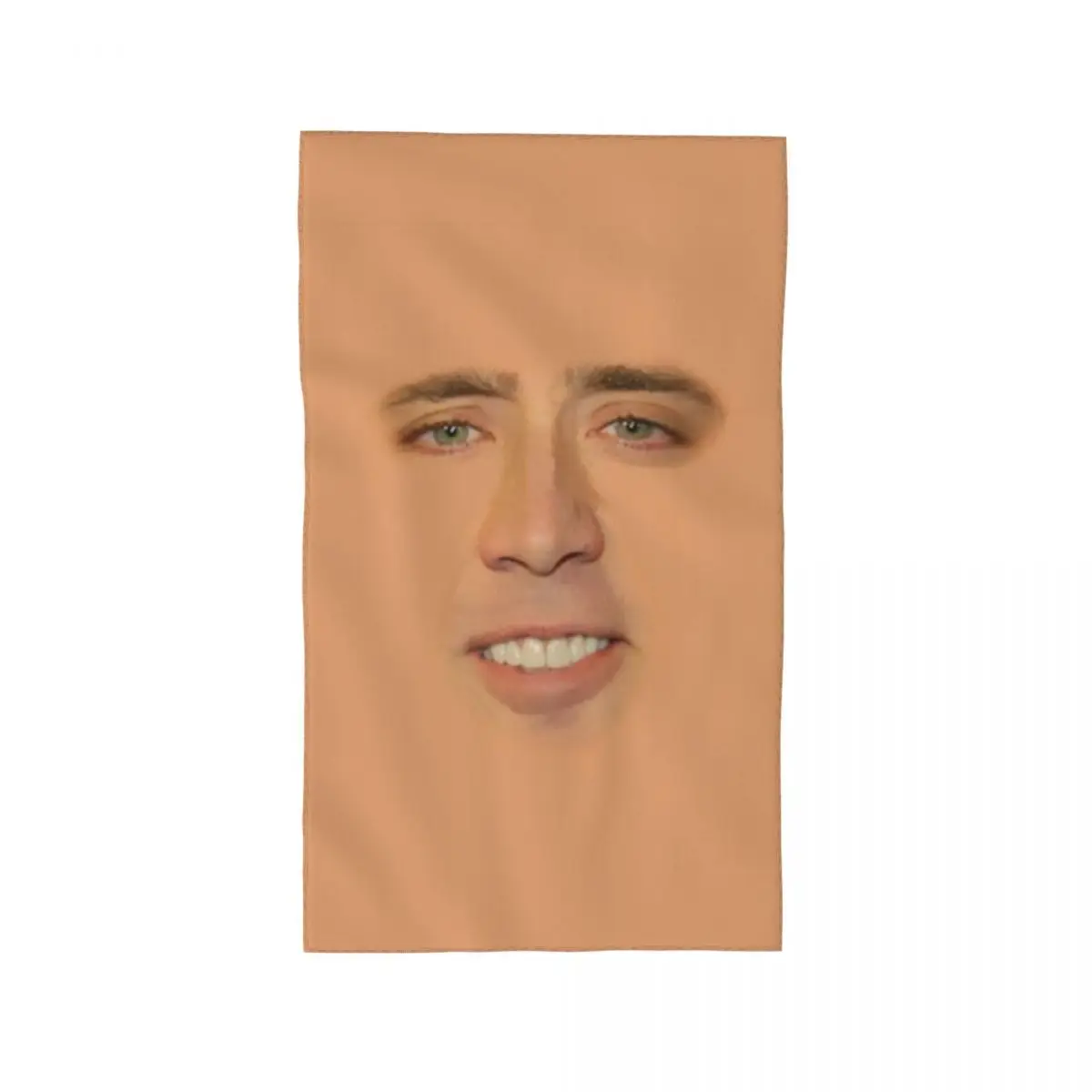 Nicolas Cage Full Face Face Towel Customized Funny Meme Soft Linen Cotton Pool Towels