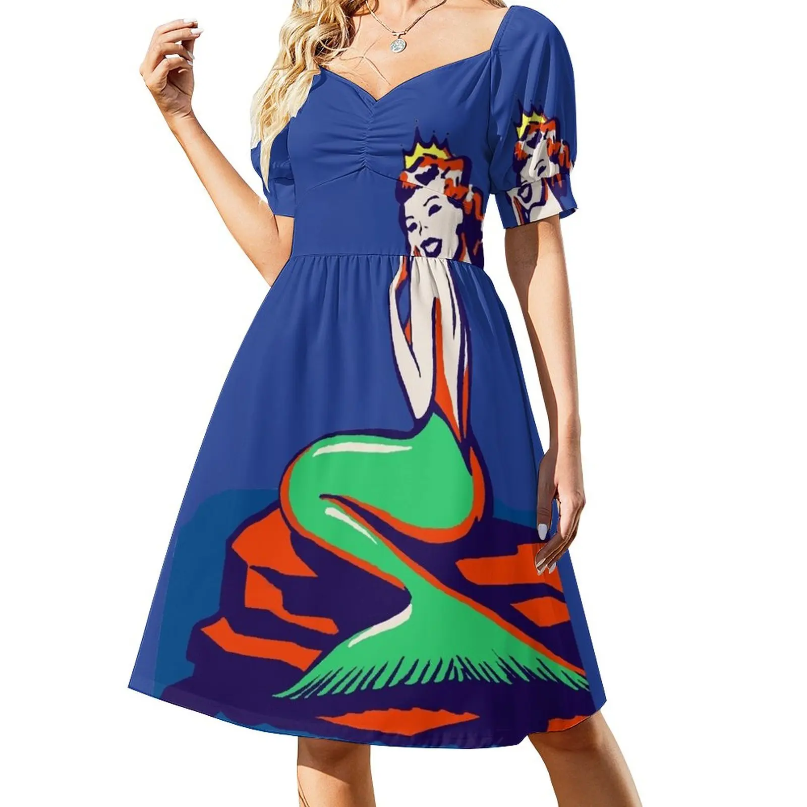 RIDE THE WAVES BLOCK ISLAND Sleeveless Dress women dress Aesthetic clothing