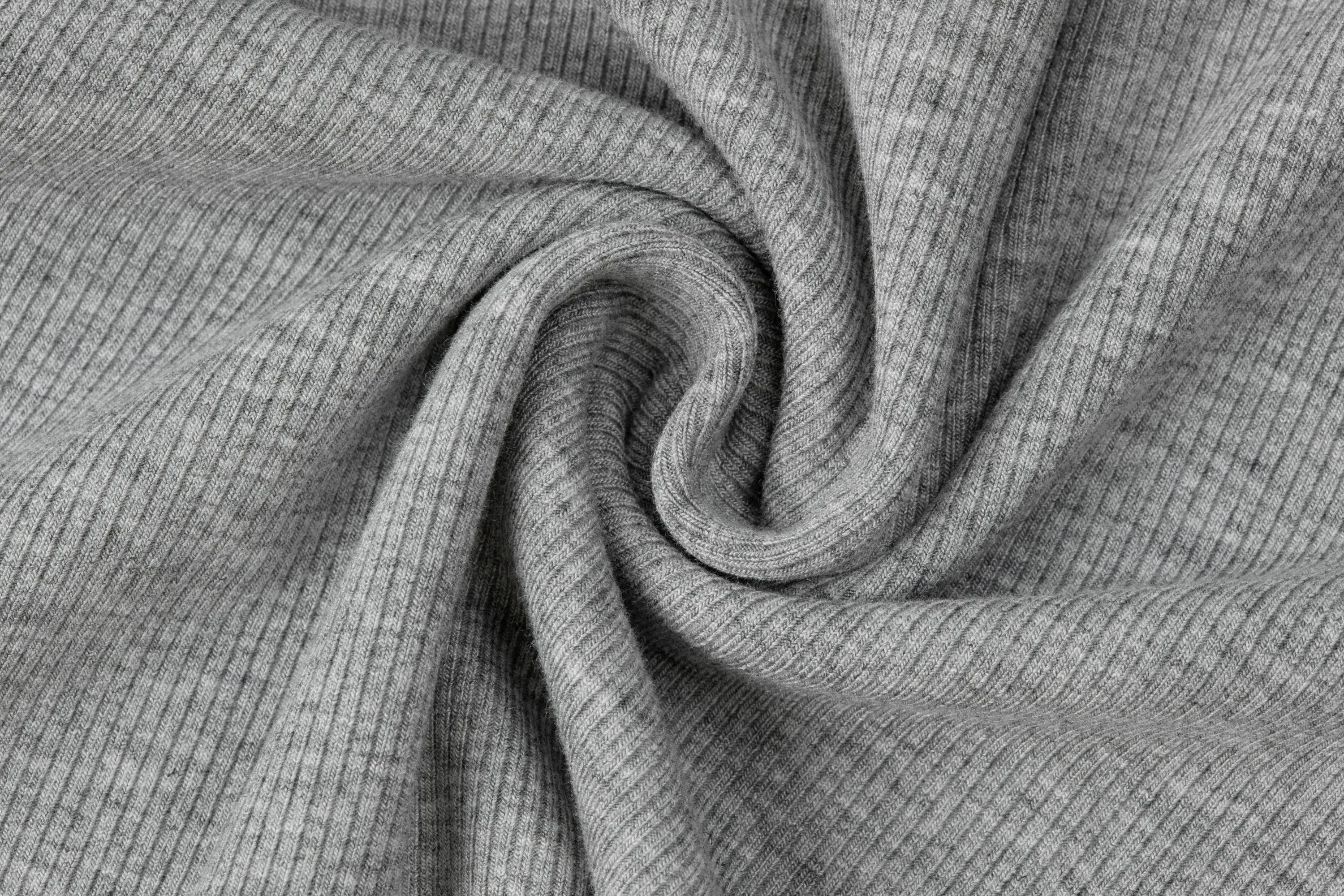 Asymmetrischer, gerippter, schmaler Strickblusen-T-Shirt mit unregelmäßigem Saum, Herbst/Winter 2026, Damen, quadratischer Ausschnitt, langärmlig, sexy Crop-Top – Detail 9