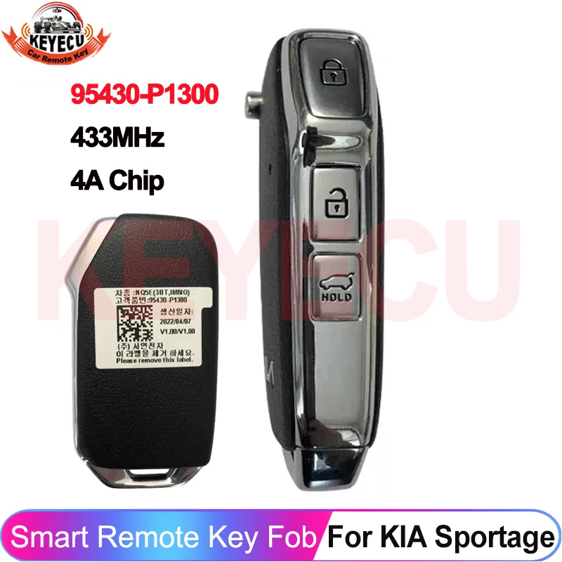 حقيقي الأصلي PCB 3 أزرار 95430-P1300 4A PCF7939M رقاقة 433MHz اسأل لكيا كرنفال سورينتو سبورتاج V NQ5 الوجه مفتاح بعيد #1