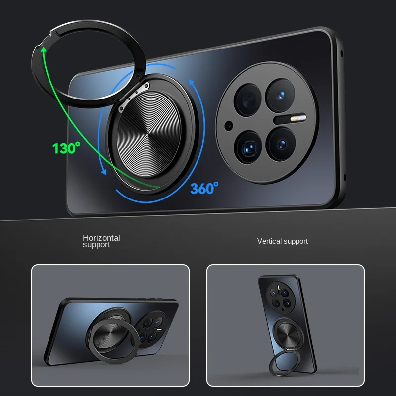 For OPPO Realme 12 Pro Plus Case Hard Matte With Ring Magnetic Protective Back Cover Case For Realme 12 12X 12Pro Plus Shell