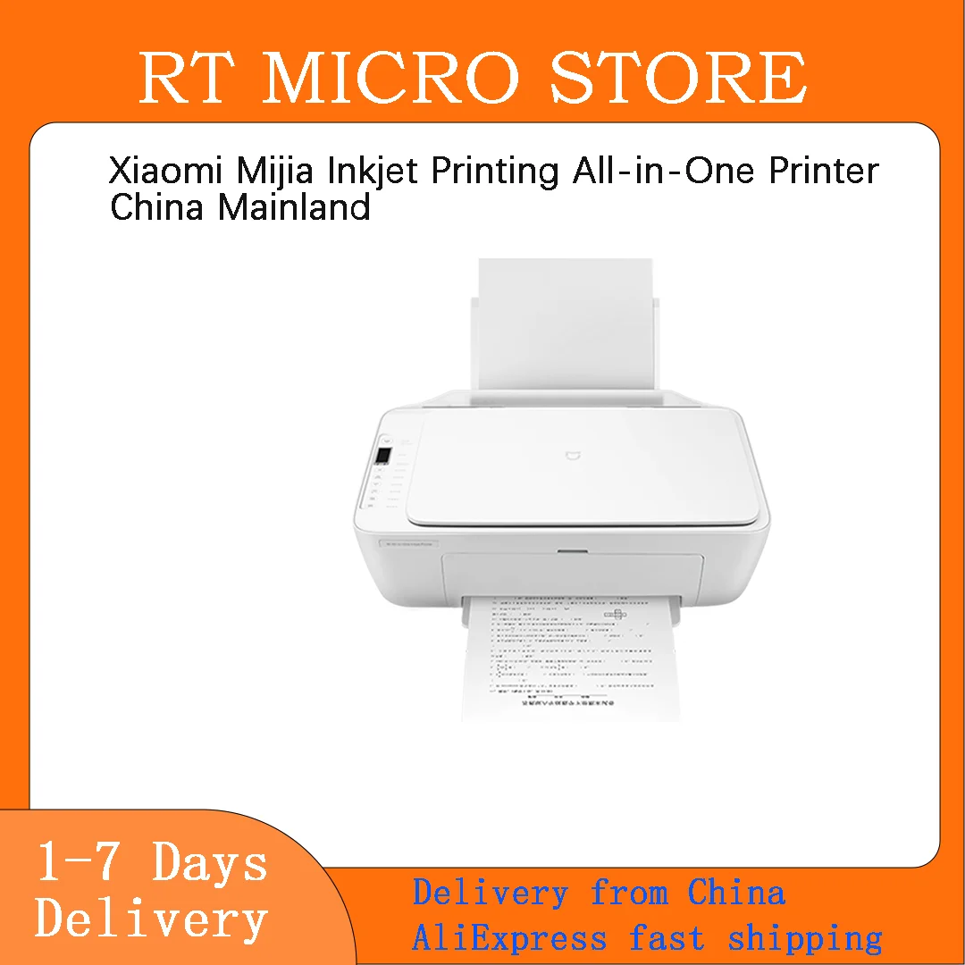 INSTOCK Xiaomi Mijia Inkjet Printer All-in-one Wireless Copying Scanning Multi-terminal Connection Works Mijia Apple AirPrint