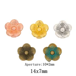 30pieces (flower) vintage zinc alloy charm metal pendant DIY jewelry discovery making accessories 1143