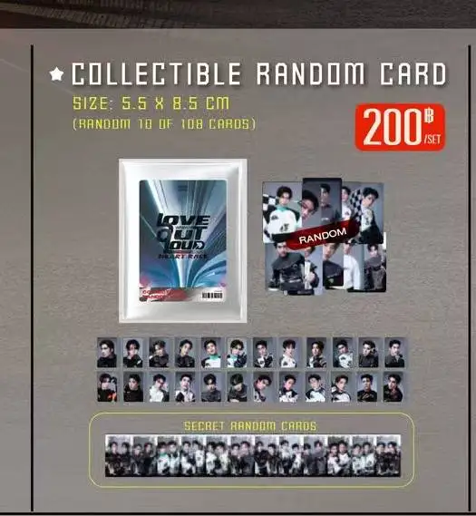 2026 Official Gmmtv Thai Star Williamest Pondphuwin Joongdunk Jimmysea First Khaotung Lol Heart Race Collectible Card