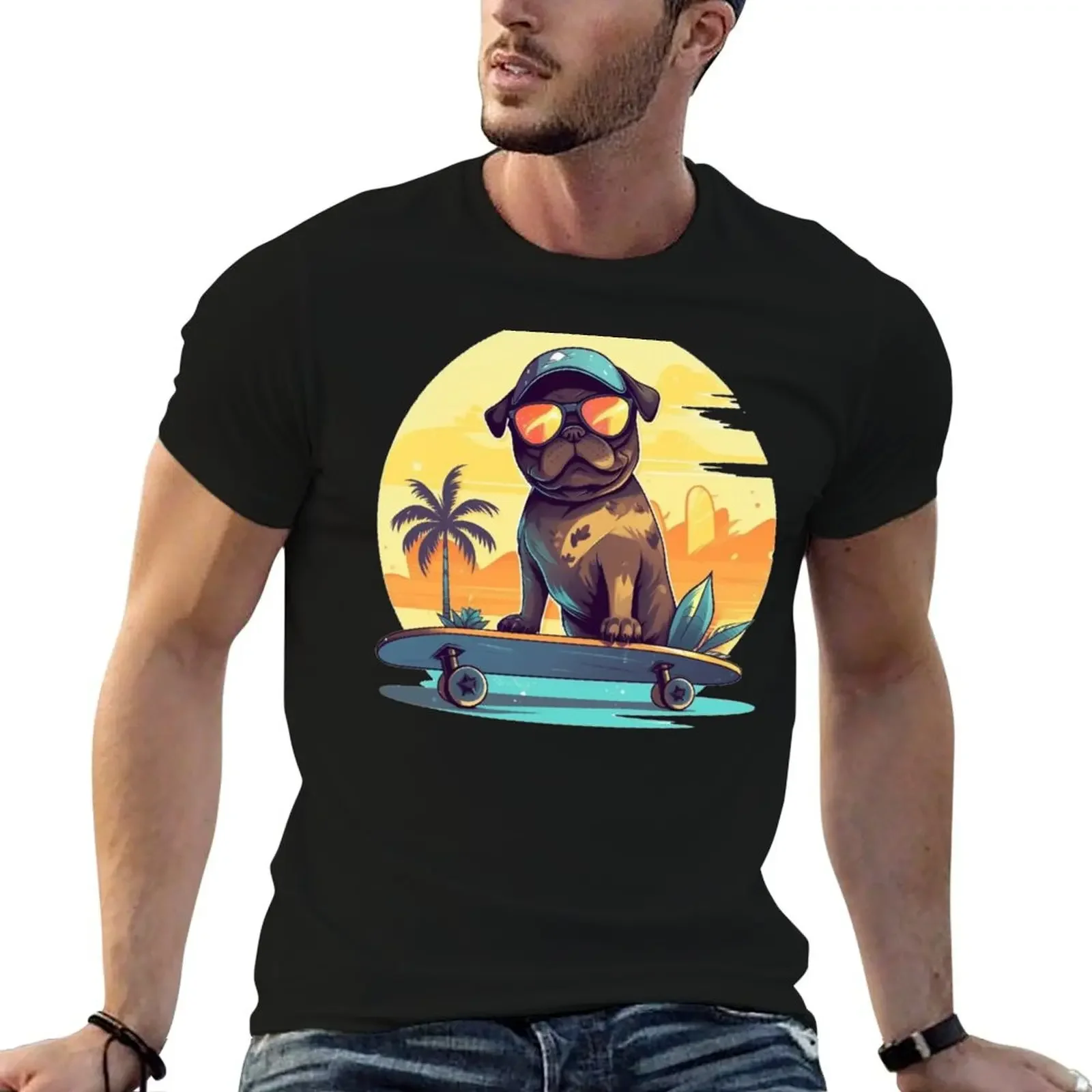 Livin la Vida Pug Life T-Shirt anime clothes sweat essential t shirt t shirts men