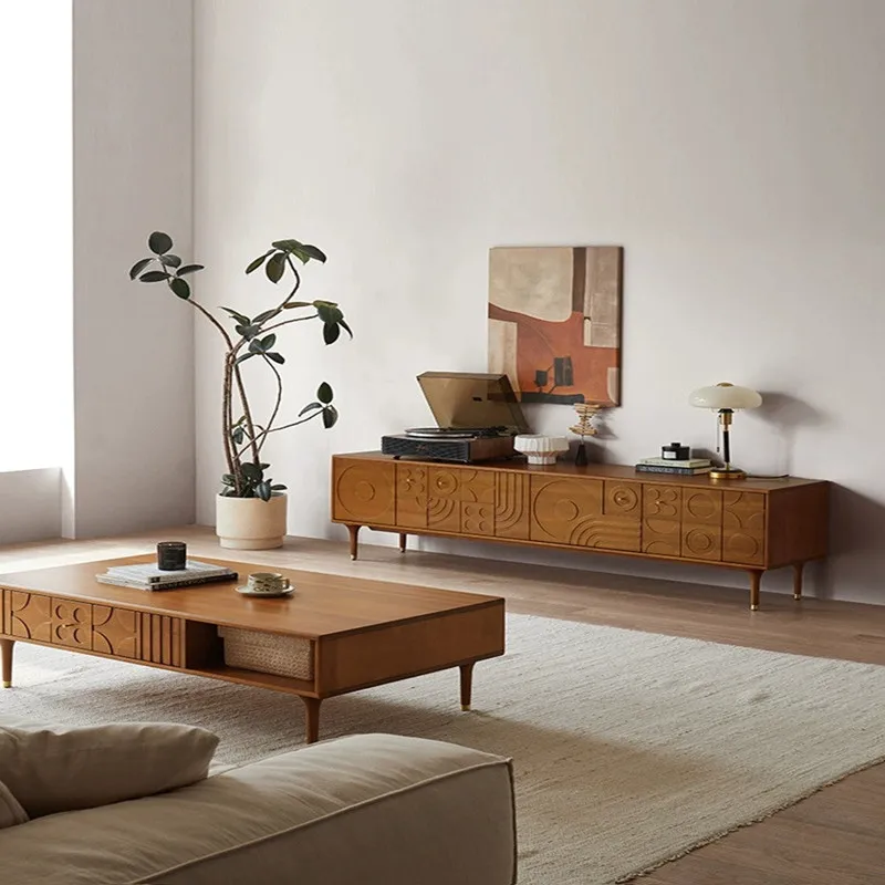 

Storage Living Room Tv Table Wooden Minimalist Nordic Industrial Universal Tv Table Modern Cabinets Display Muebles Furniture