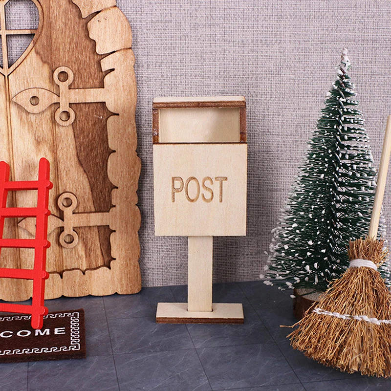 

1/12 кукольный домик, имитация мини-почтового ящика, модель кукольного домика, украшение для рождественской сцены, кукольный дом, микро сказочные садовые украшения