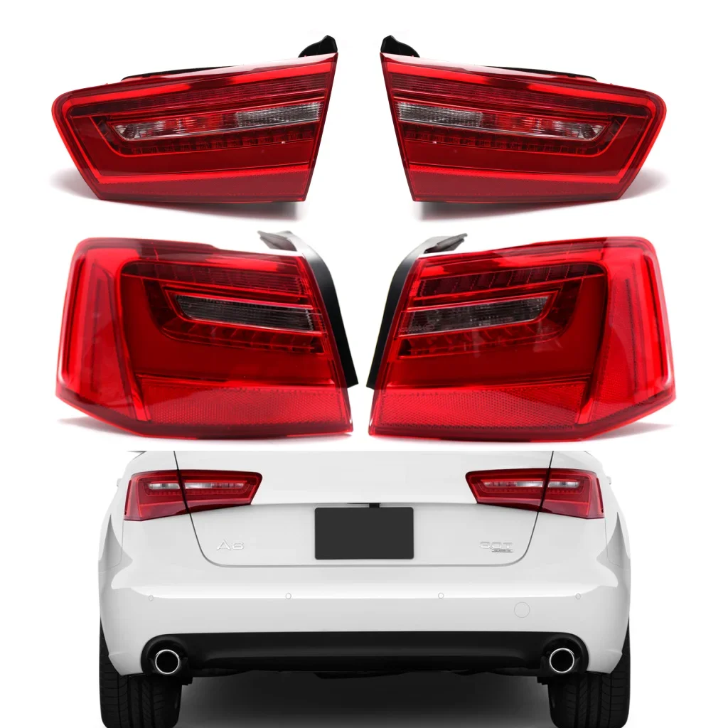 1Pc Left/Right LED Rear Outer Inner Taillight 4GD945093 For Audi A6 C7 2010-2016 Warning Turning Singal Brake Stop Lamp Assembly