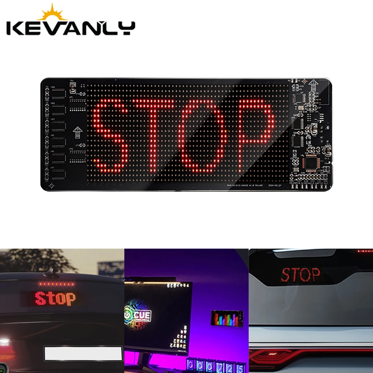 

Car led multimedia player DIY Car mounted display screen LED display screen car tail Decorative Warning light led Indicator lamp