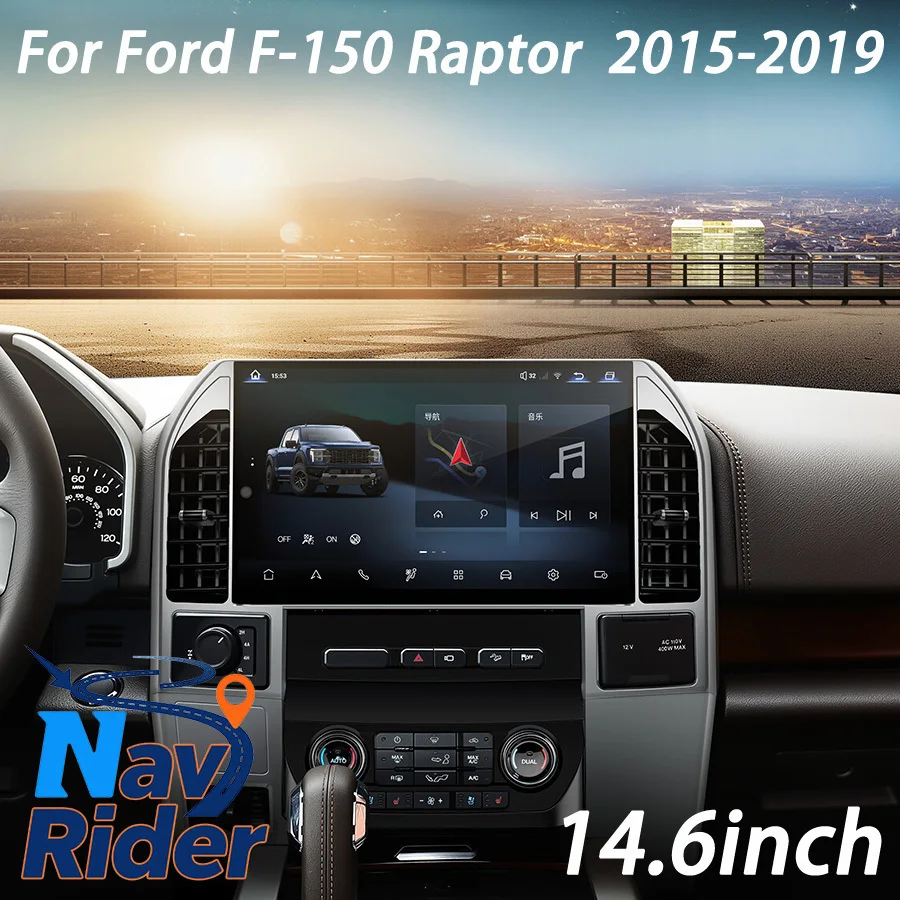 

14.6'' Dual System Android Multimedia Player For Ford F150 F-150 Raptor 2015-2019 Navigation Car Radio Carplay Stereo Head Unit