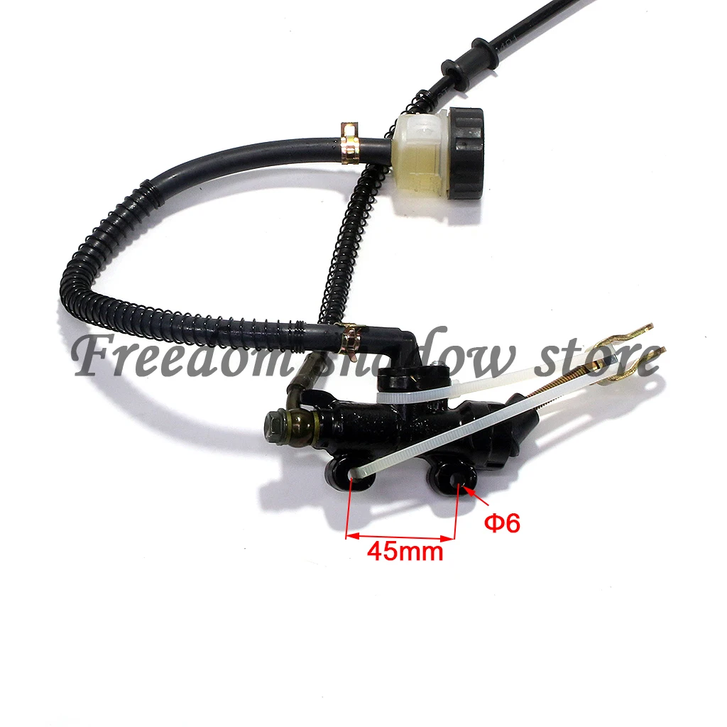 Fußbremse Twin Hinten Scheibenbremssattel Hauptzylinder für 70cc 90cc 125cc 150cc 200cc 250cc ATV UTV Buggy Quad