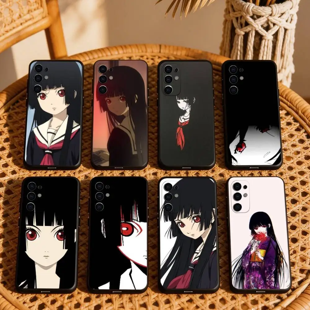 A-Anime character A-Ai E-Enma Phone Case For Samsung S25,S24,S21,S22,S23,S30,Ultra,S20,Plus,Fe,Soft Silicone Black Cover
