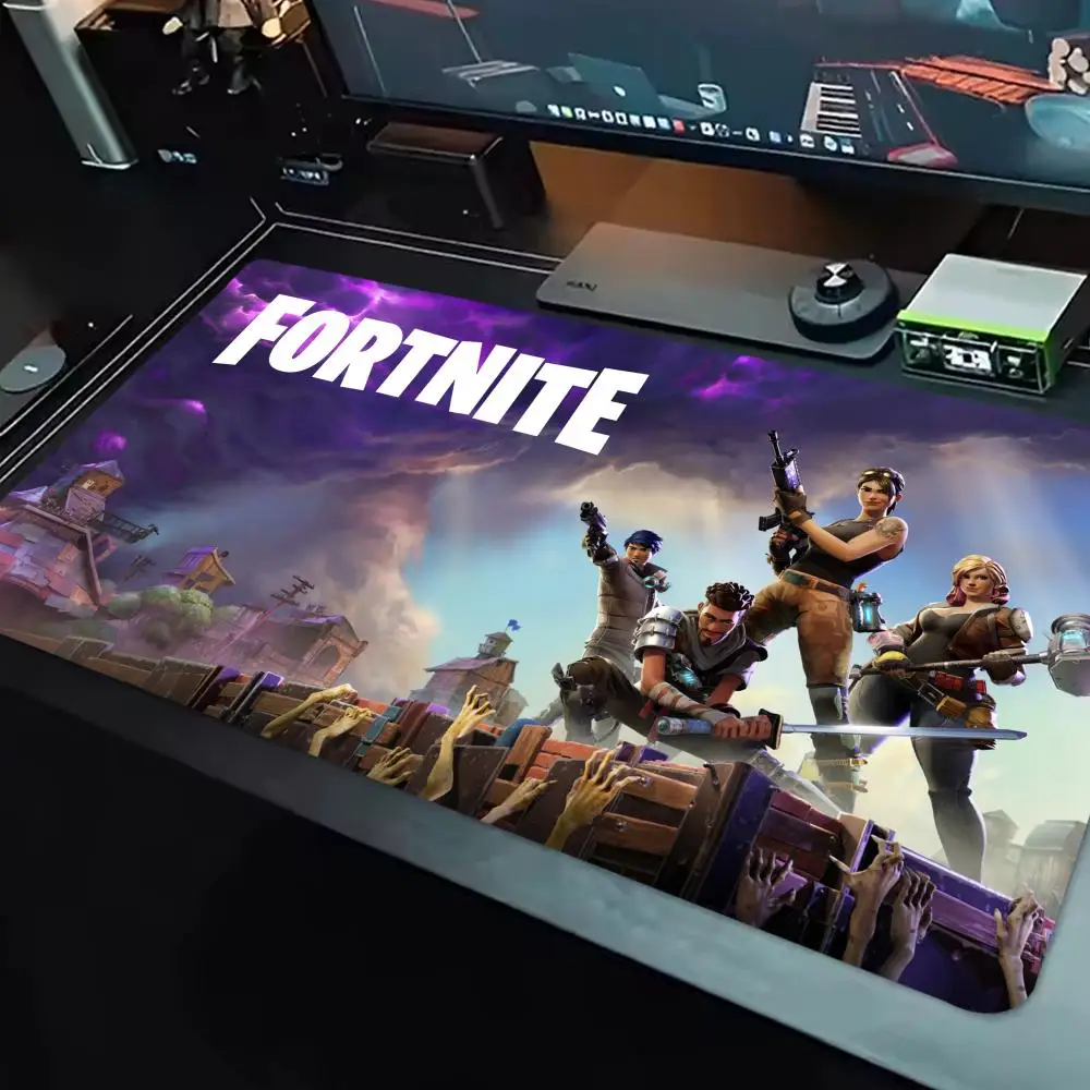 Large Deskmat F-Fortnite Gaming Mouse Pad Anime Mousepad Xxl Computer Accessories Desk Mat Gamer Mause Office Offices Pc Desktop