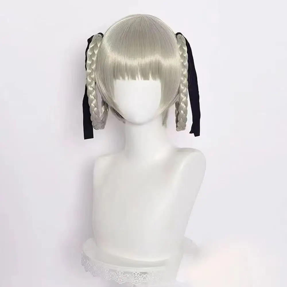 Kirari Momobami Cosplay Wig Detachable Braid Wig Rose Net Cap Heat Resistant Synthetic Fiber Wig for Halloween Party Cosplay Wig