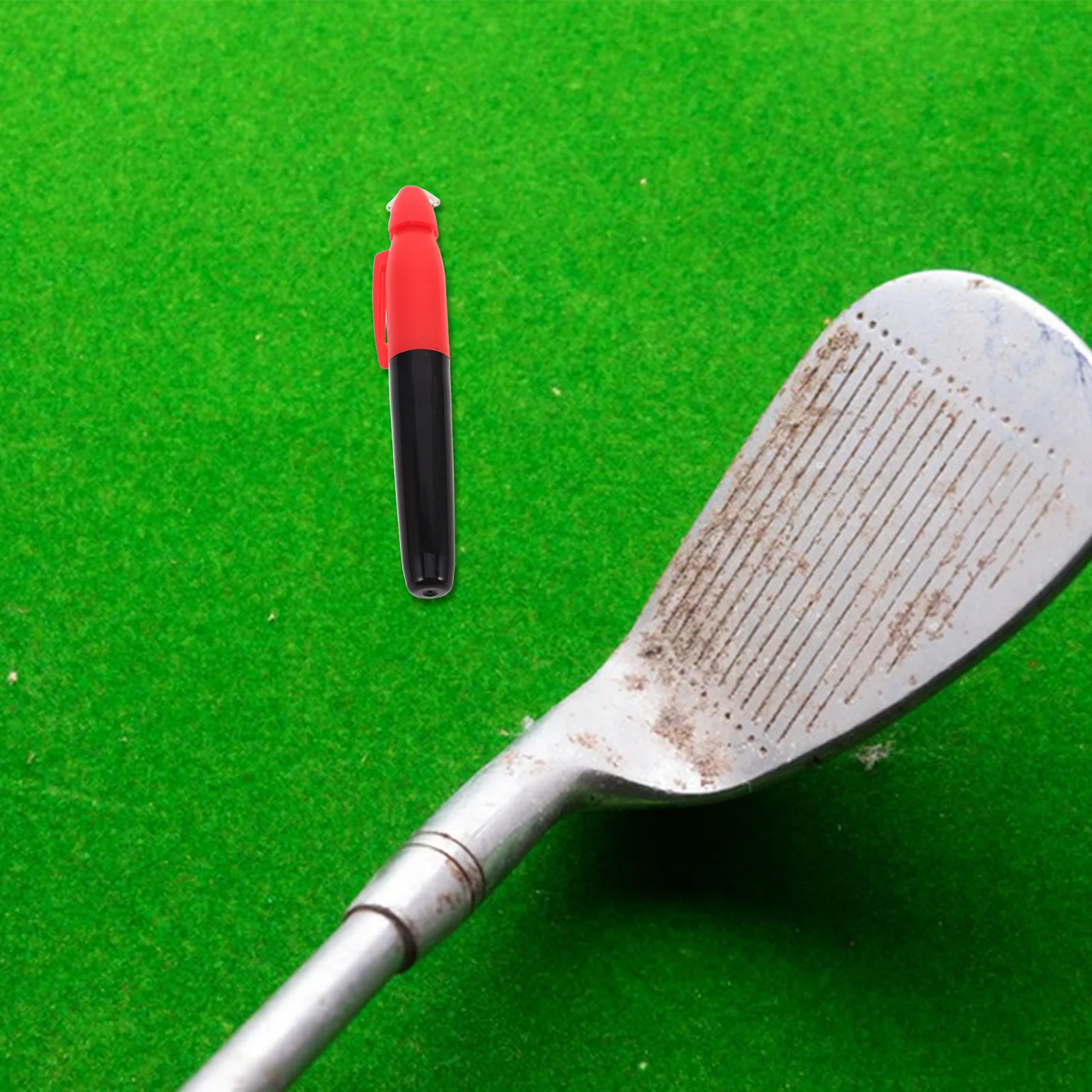 

4Pcs Golf Ball Drawing Pens Triangular Clip Easy Attach Carry Improve Alignment Accuracy Practice Sports Ball Pen