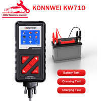 KONNWEI KW710 Car Battery Tester 6V/12V/24V 100-2000CCA Battery Load Tester Charging Diagnostic Tool/KW208/KW510/KW310/KW850