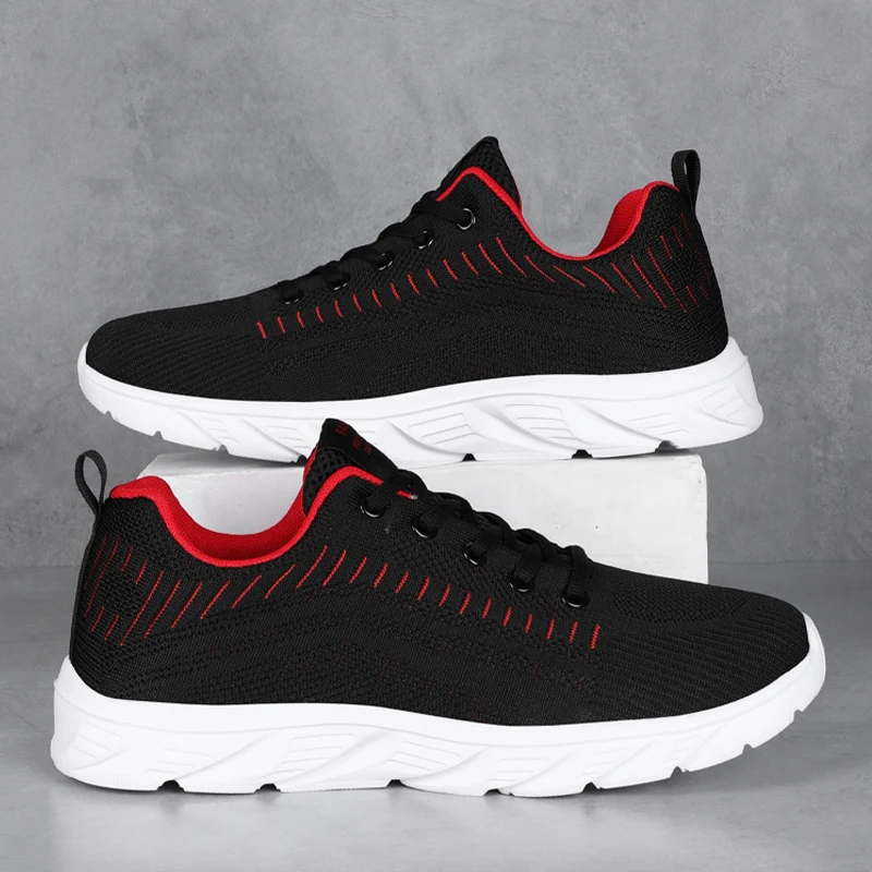 YRZL Leichte Laufschuhe, atmungsaktiv, rutschfest, für Herren, bequeme Turnschuhe, Outdoor-Sport, weich, verschleißfest – Detail 12