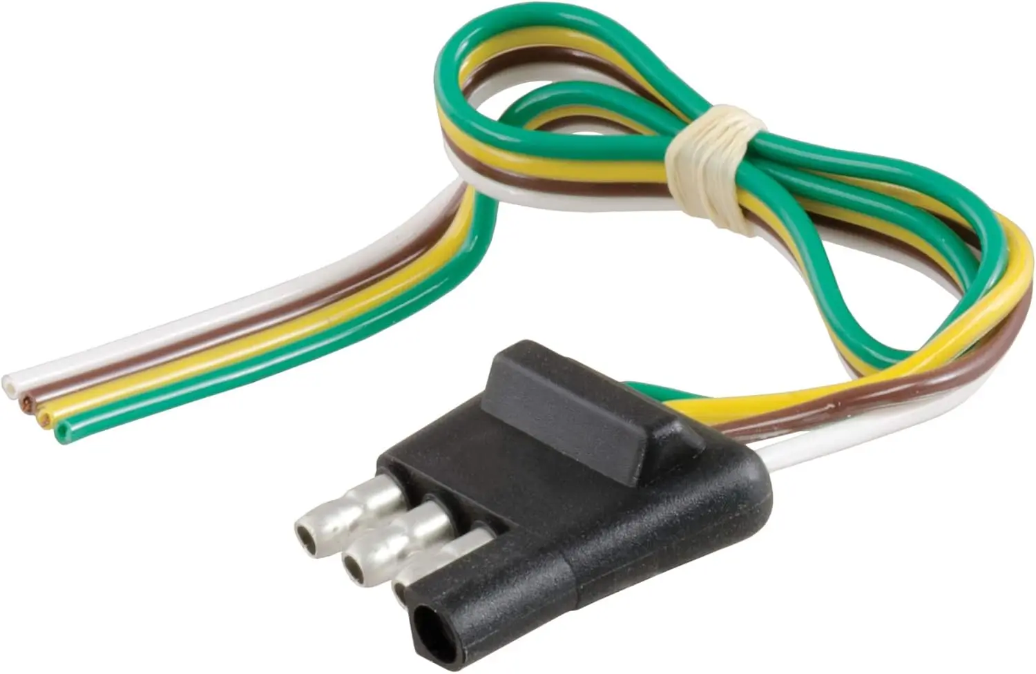 

58031 Trailer-Side 4-Pin Flat Wiring Harness with 12-Inch Wires